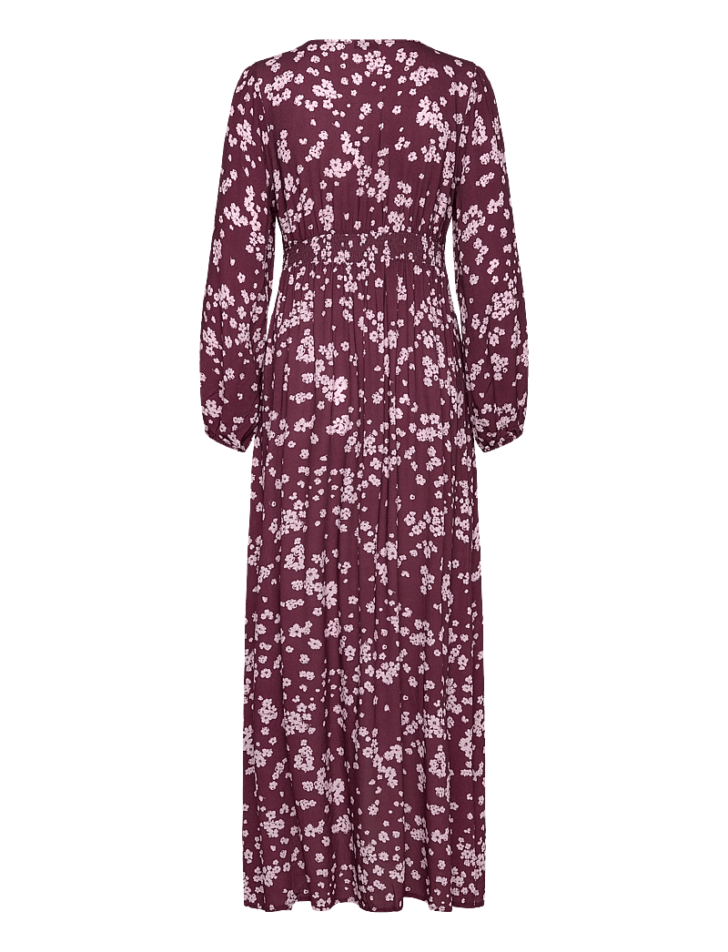 Noella - N-Lilith Maxi Dress - sommerkleider - deja burgundy print - 2