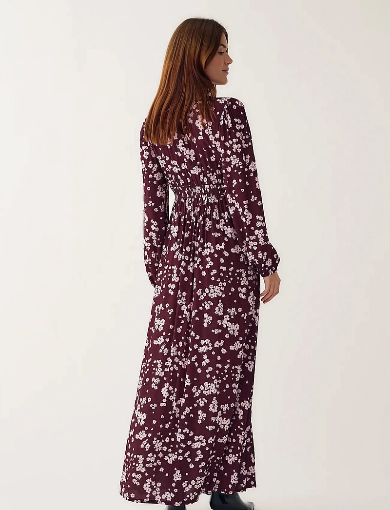 Noella - N-Lilith Maxi Dress - sommerkleider - deja burgundy print - 3