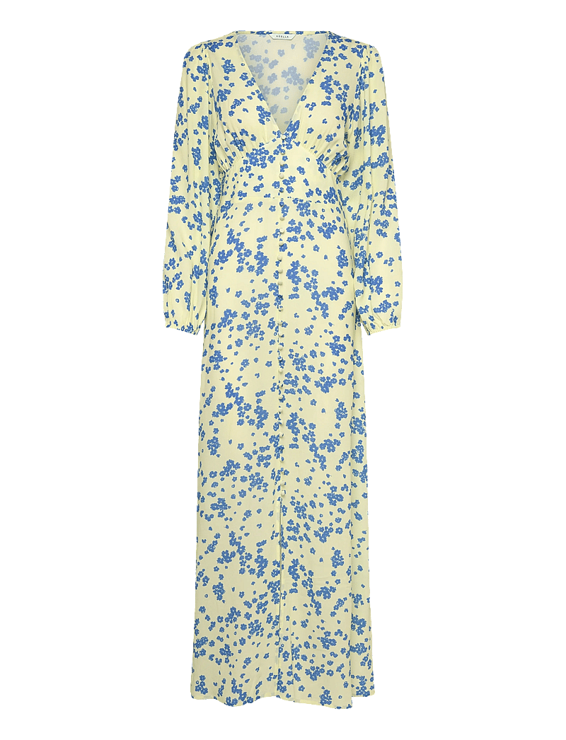 Noella - N-Lilith Maxi Dress - sommarklänningar - deja yellow print - 1