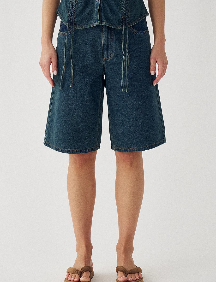 Noella - N-Katy MW Jorts - jorts - vintage blue wash - 0