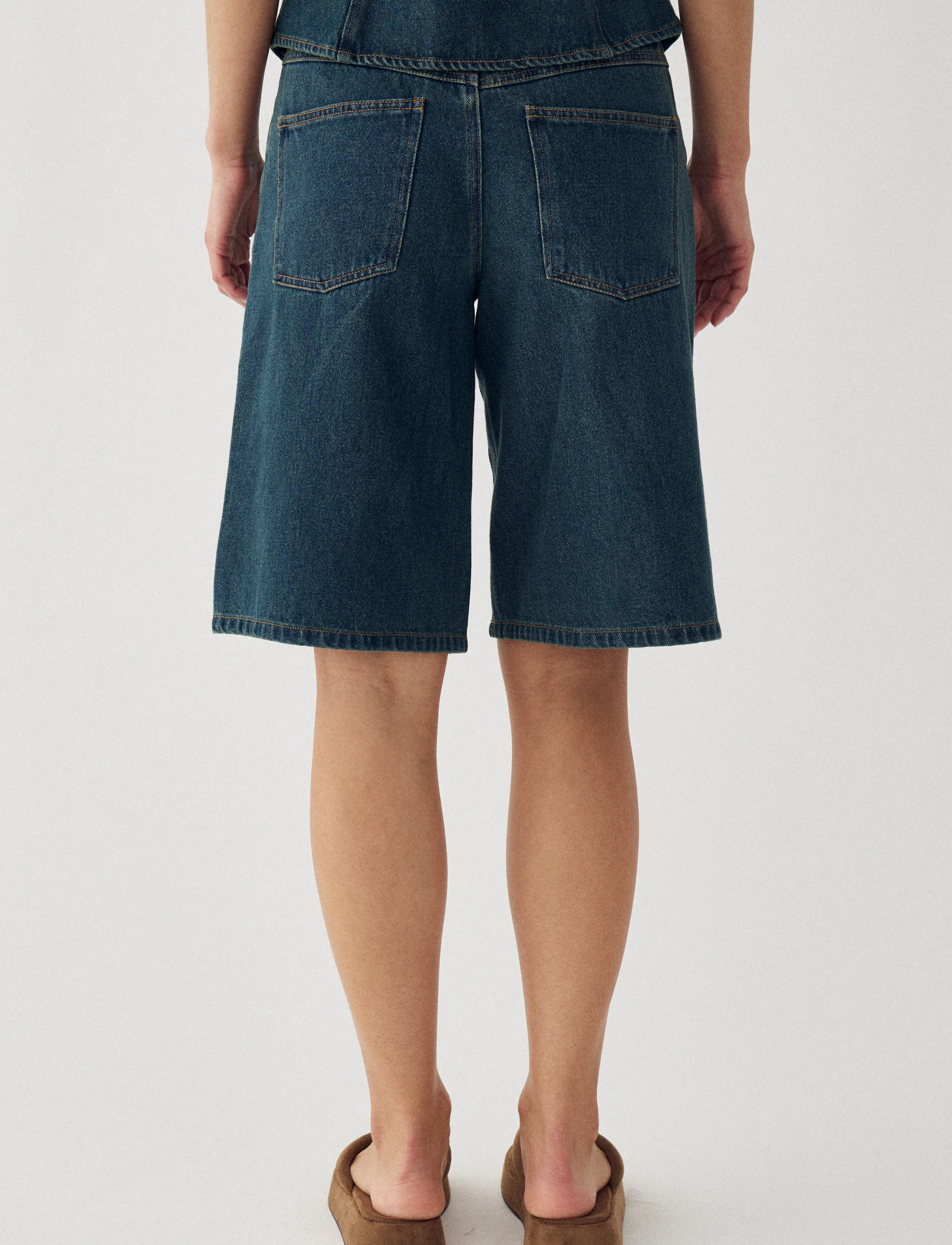 Noella - N-Katy MW Jorts - džinsiniai šortai - vintage blue wash - 3