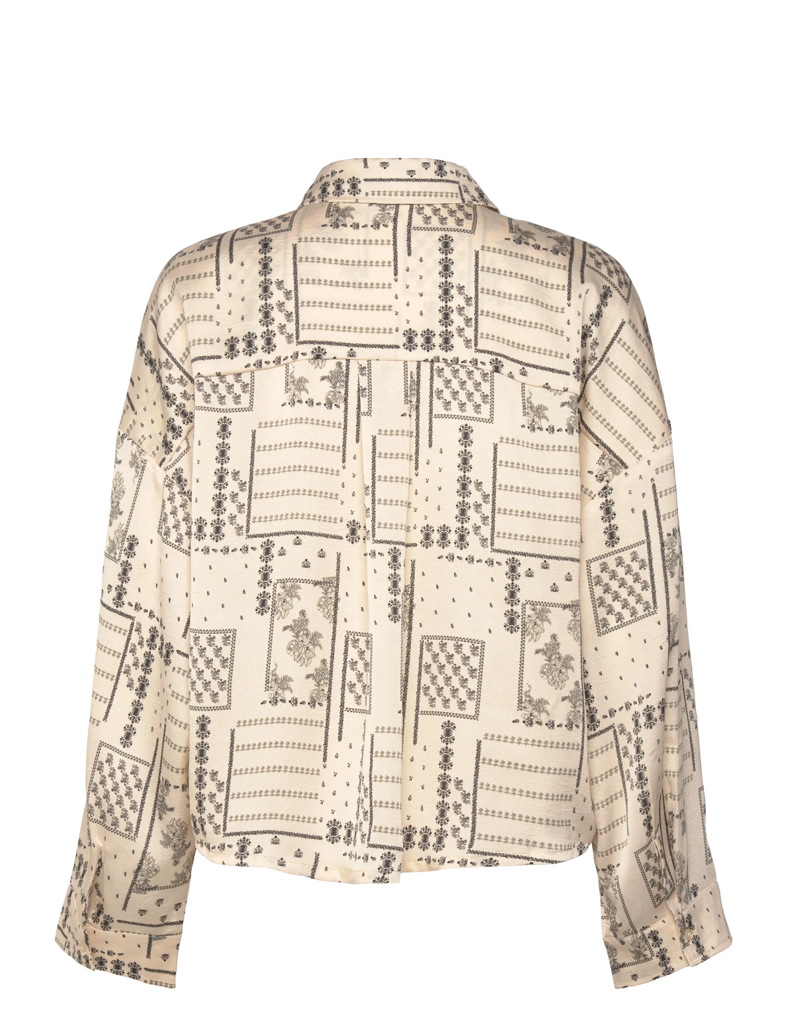 Noella - N-Lirinnah Shirt - langärmlige hemden - dolly ivory print - 2