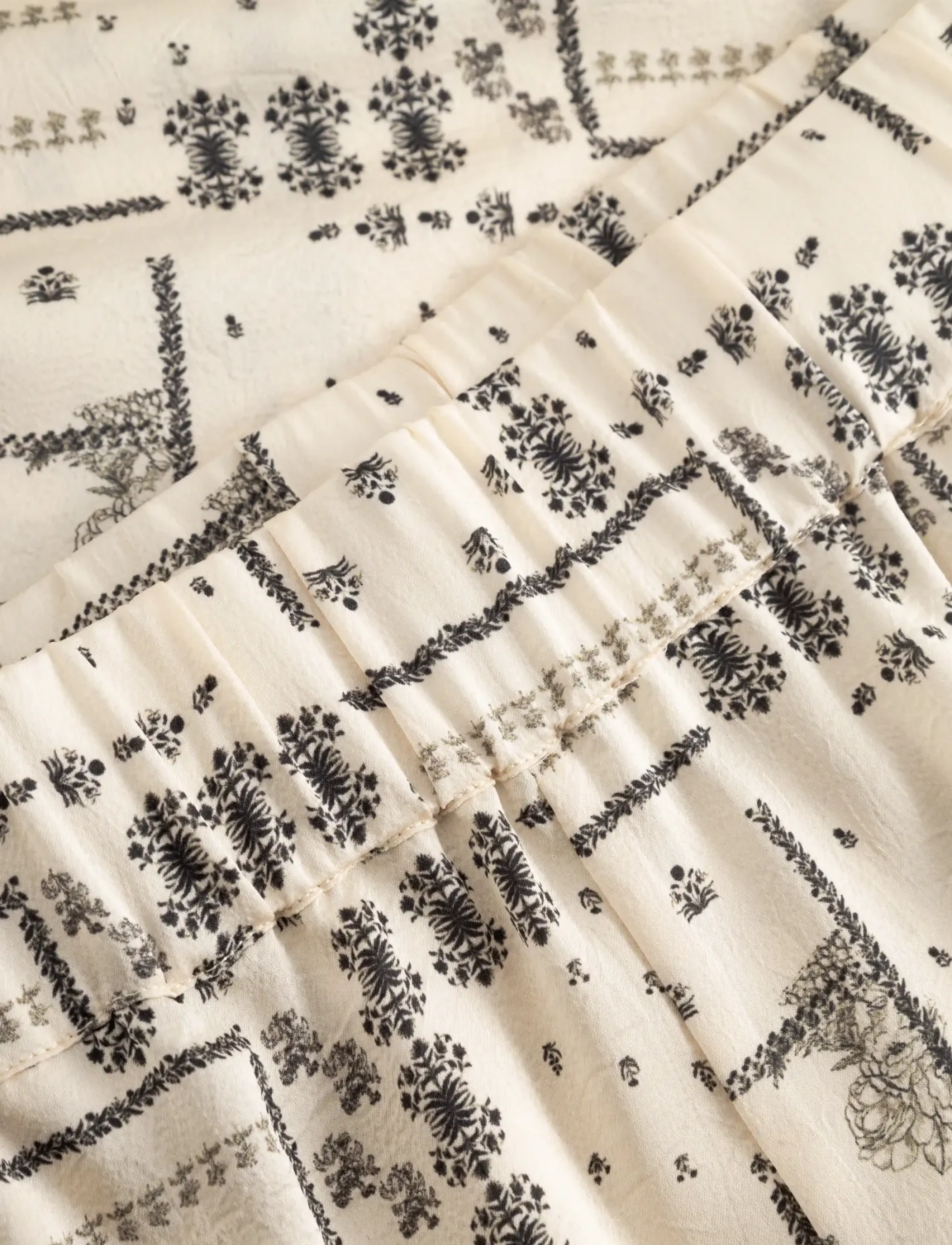 Noella - N-Kameron MW Pants - wide leg trousers - dolly ivory print - 3