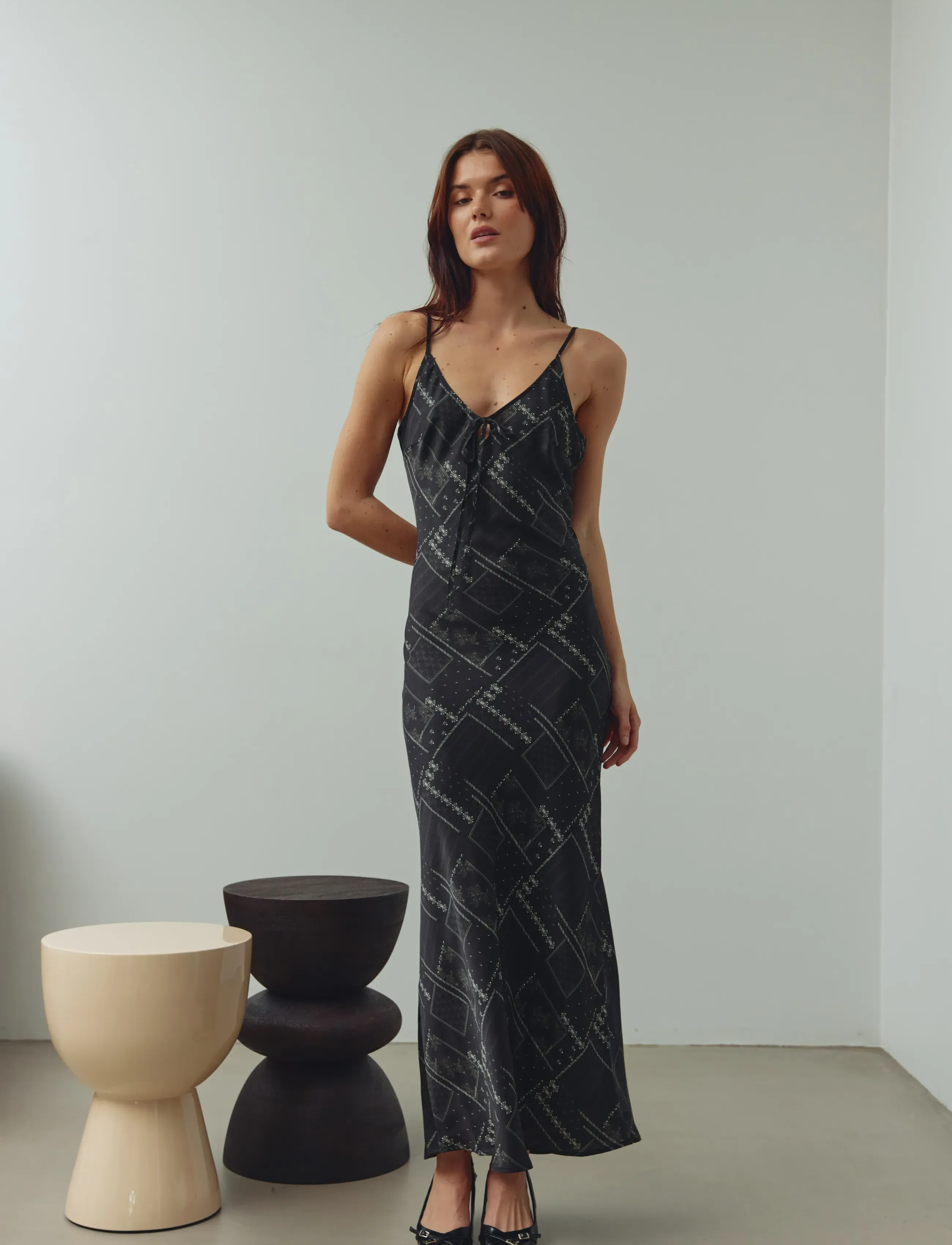 Noella N-Megan Dress - Aftonklänningar - DOLLY BLACK PRINT / black