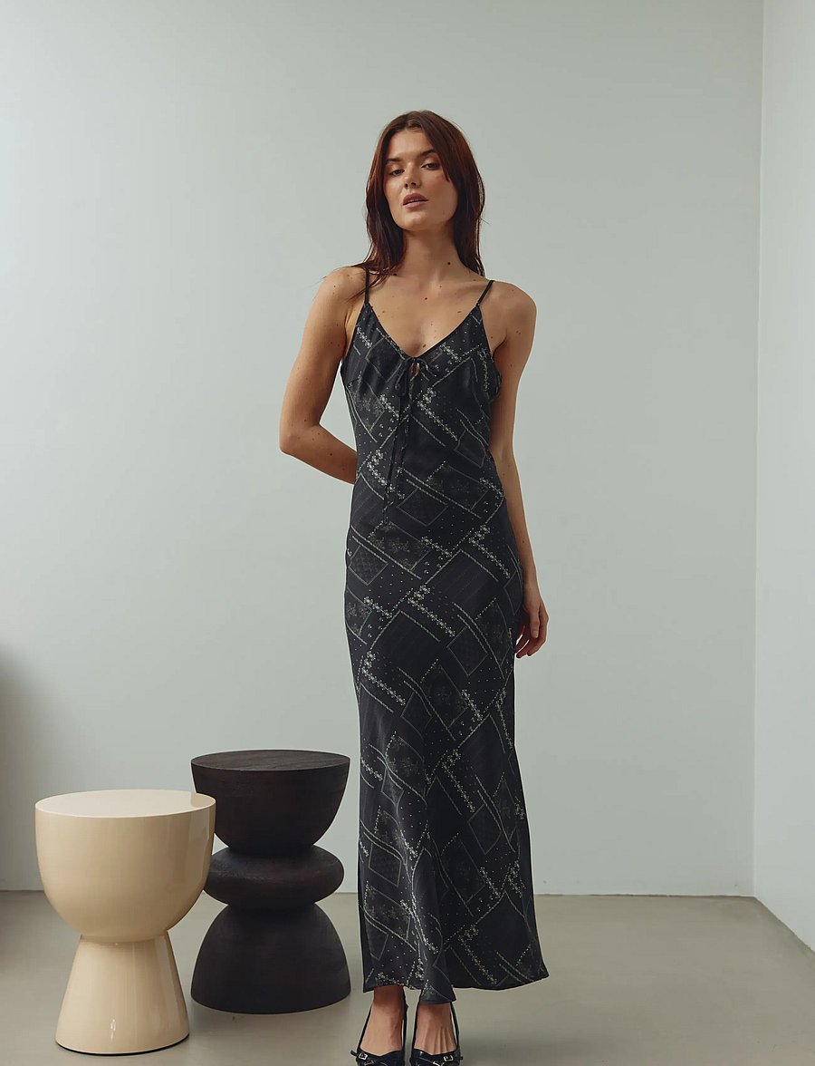 Noella - N-Megan Dress - Õhtukleidid - dolly black print - 0