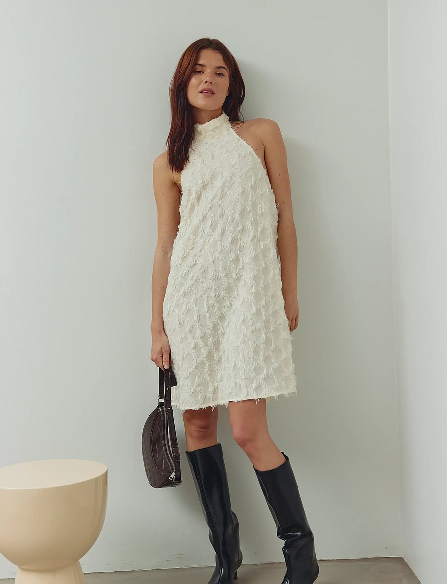 Noella - N-Maci Dress - sommarklänningar - ivory - 0