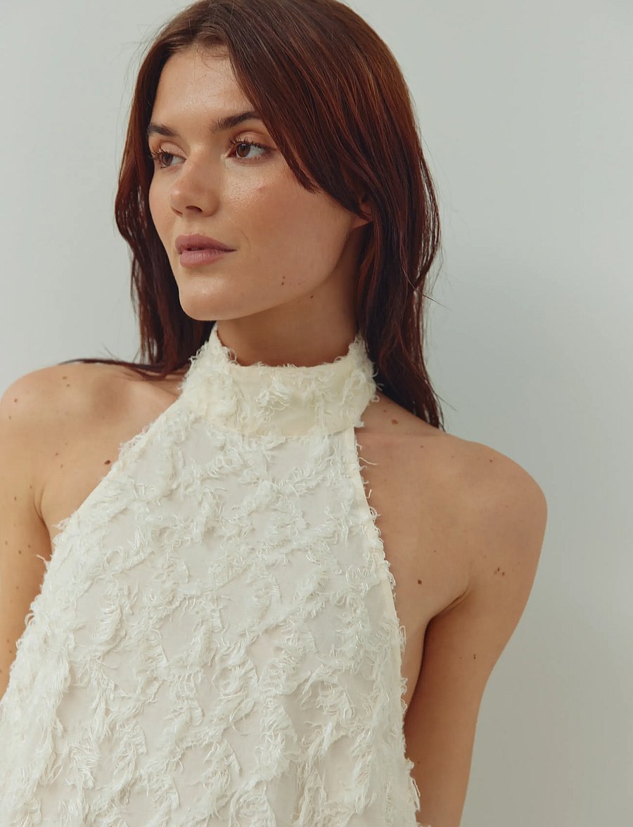 Noella - N-Maci Dress - sommarklänningar - ivory - 4