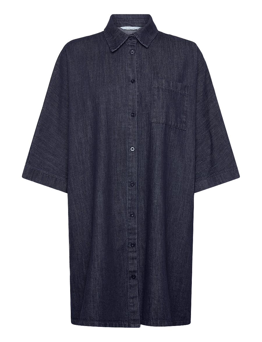 Noella - N-Leolani Dress - särkkleidid - blue wash - 1