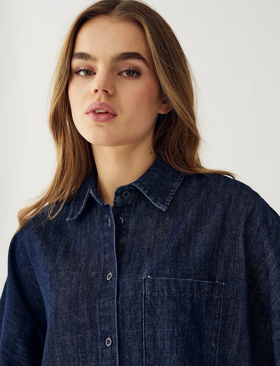 Noella - N-Leolani Dress - särkkleidid - blue wash - 4