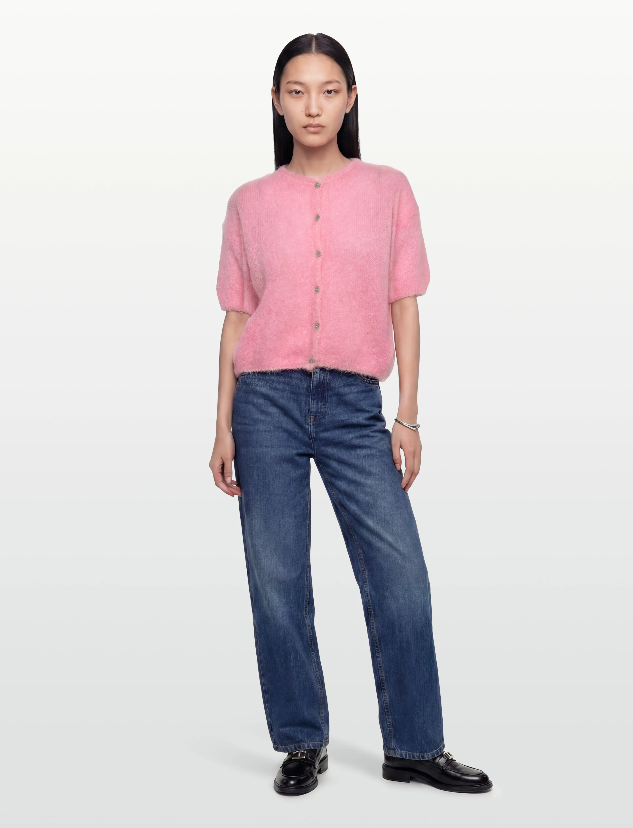 Noella N-Lorell Knit Cardigan - Adījumi - BABY PINK / pink/rose