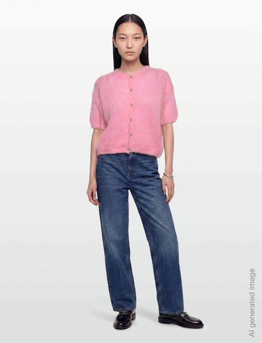 Noella - N-Lorell Knit Cardigan - cardigans - baby pink - 0