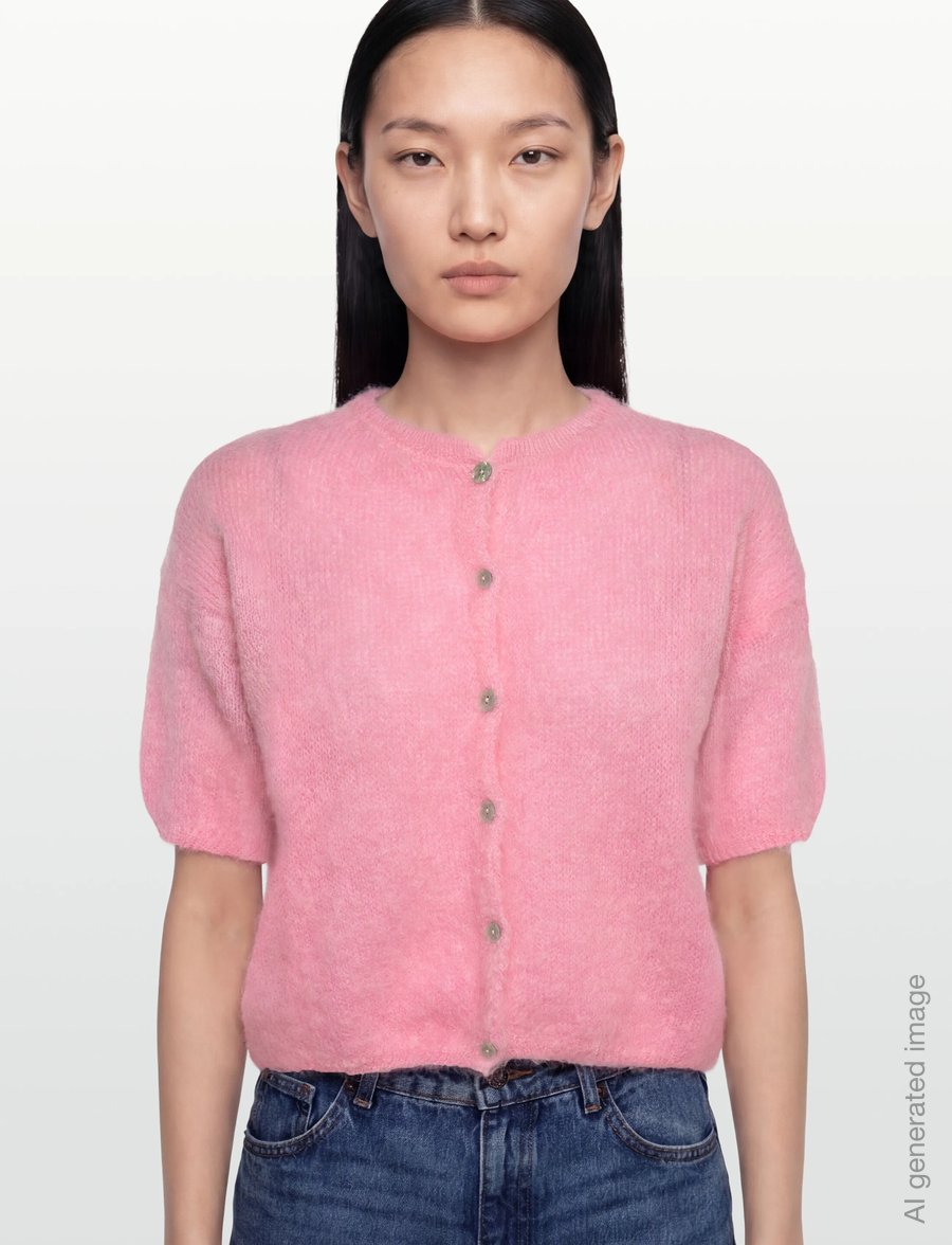 Noella - N-Lorell Knit Cardigan - cardigans - baby pink - 3