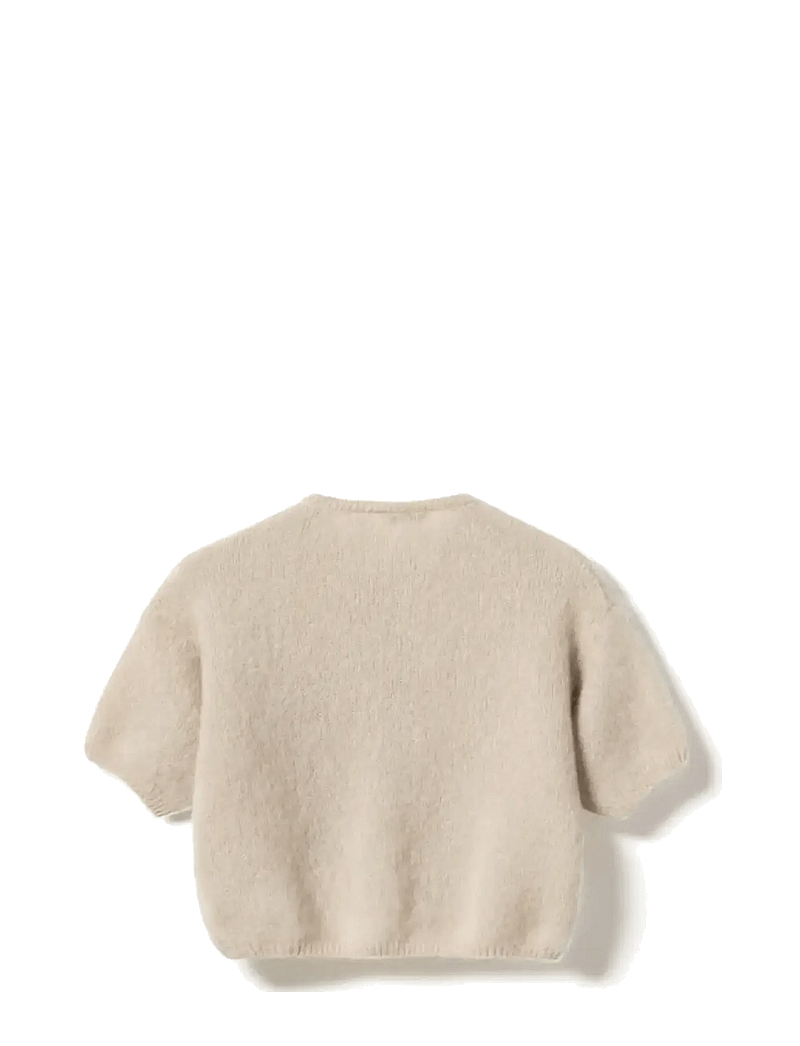 Noella - N-Lorell Knit Cardigan - koftor - beige - 2