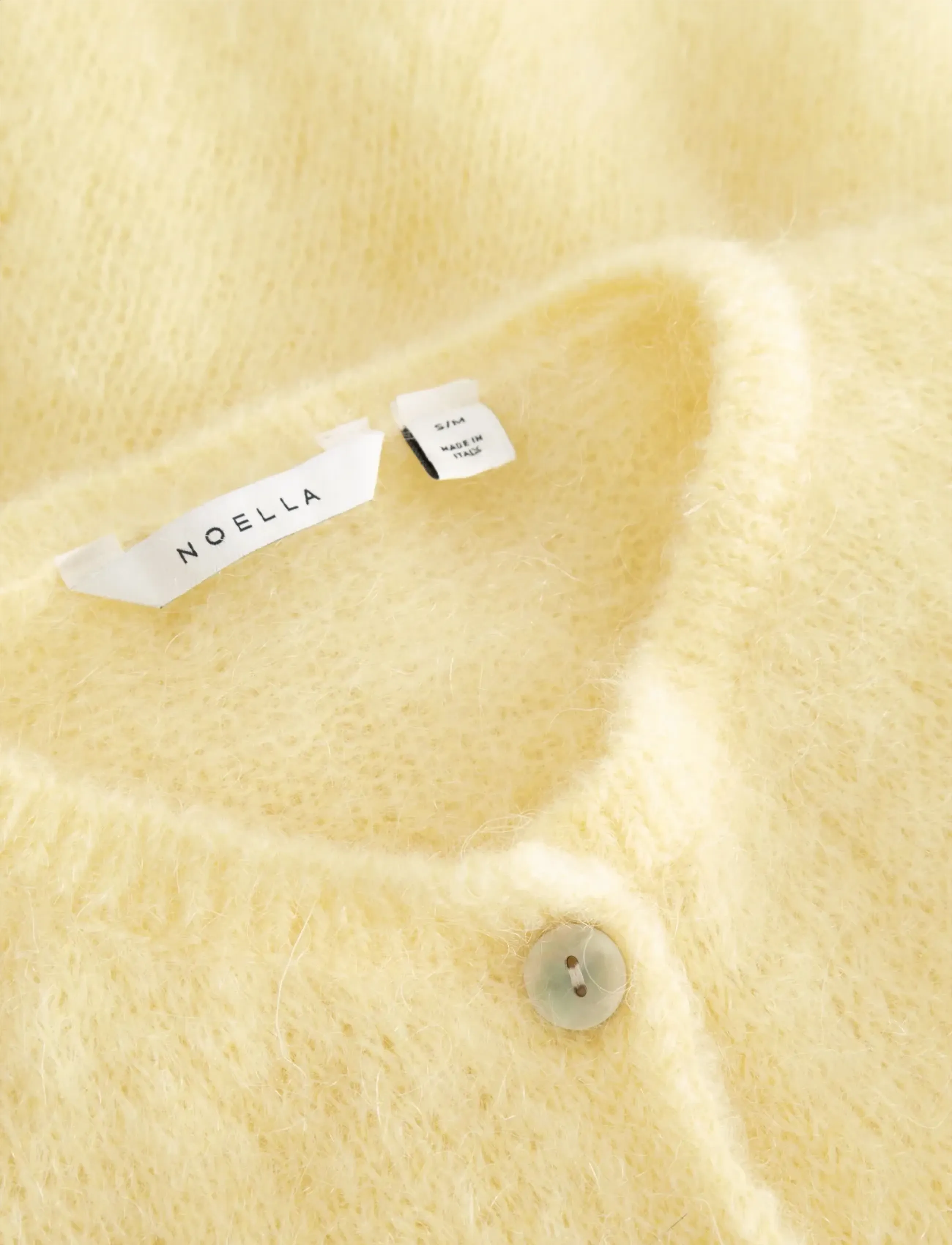 Noella - N-Lorell Knit Cardigan - cardigans - light yellow - 4