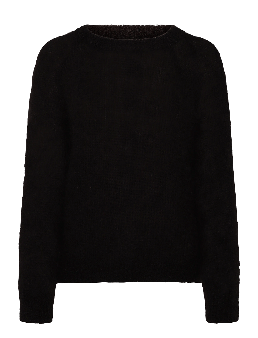 Noella - N-Latora Mohair Knit - pullover - dark brown chocolate - 1