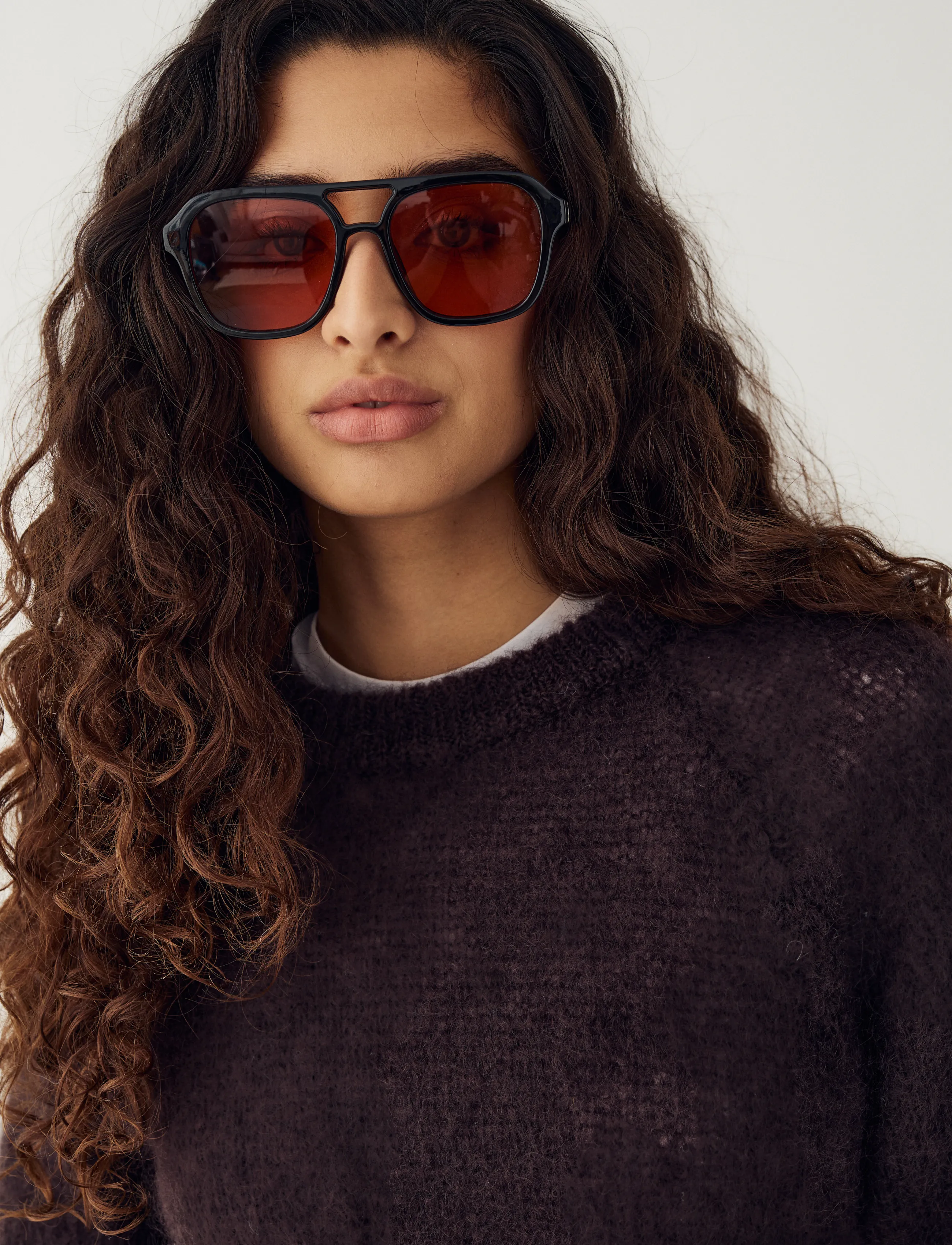 Noella - N-Latora Mohair Knit - pullover - dark brown chocolate - 3