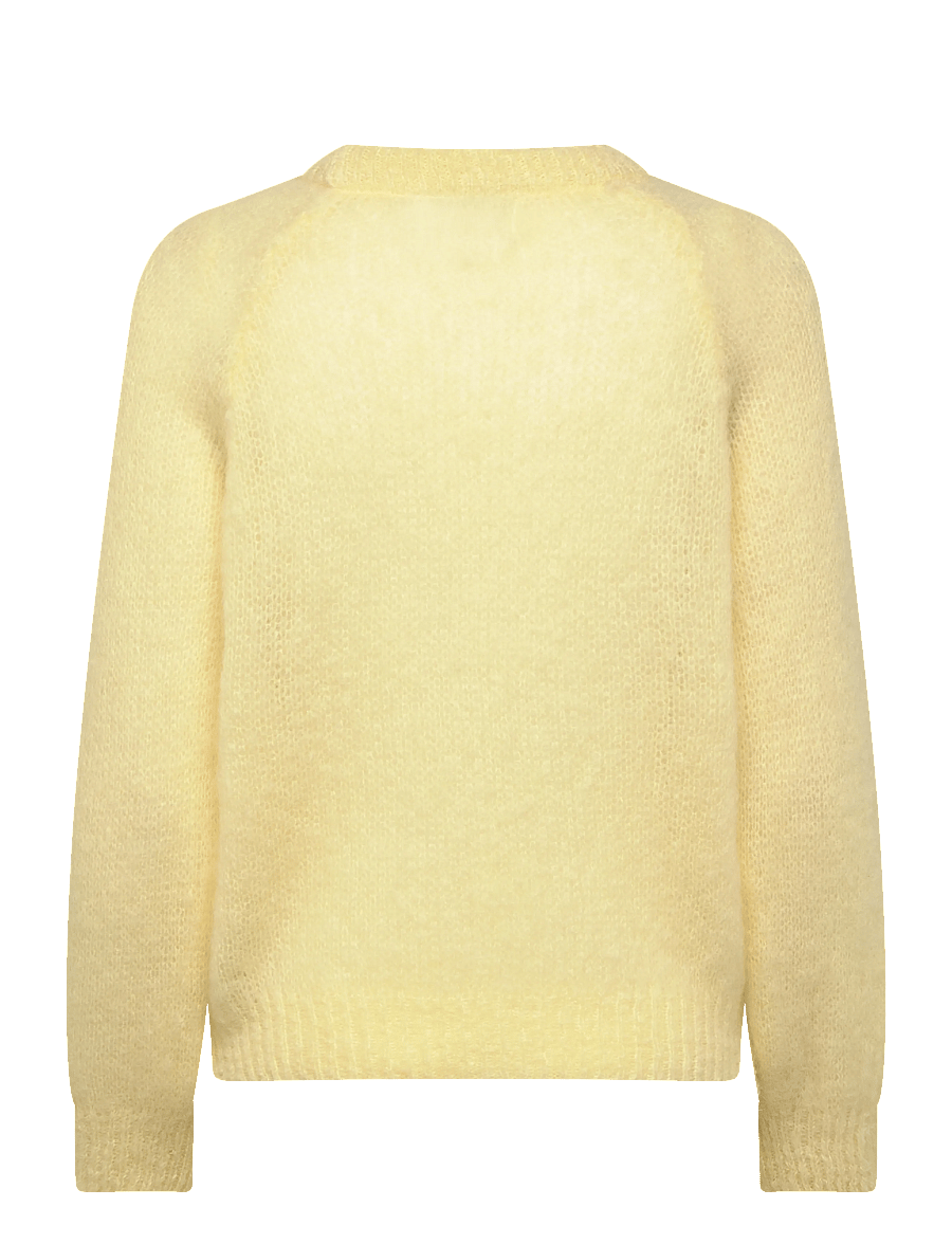 Noella - N-Latora Mohair Knit - stickade tröjor - light yellow - 2
