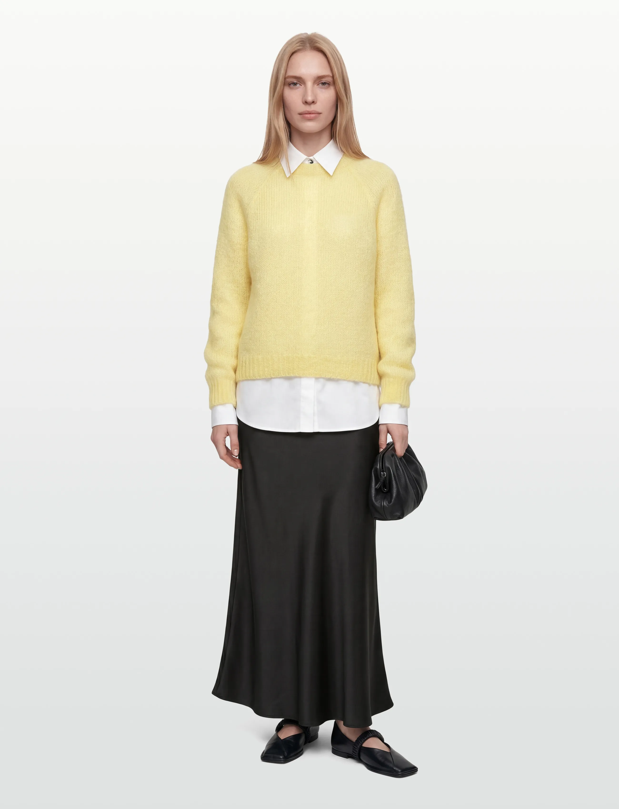 Noella N-Latora Mohair Knit, L/XL, Knitwear, Gelb - Jumpers, Frauen