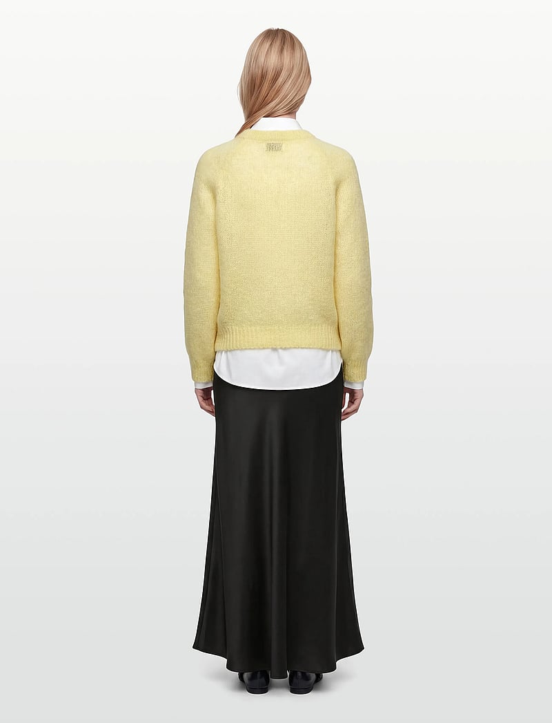 Noella - N-Latora Mohair Knit - stickade tröjor - light yellow - 4