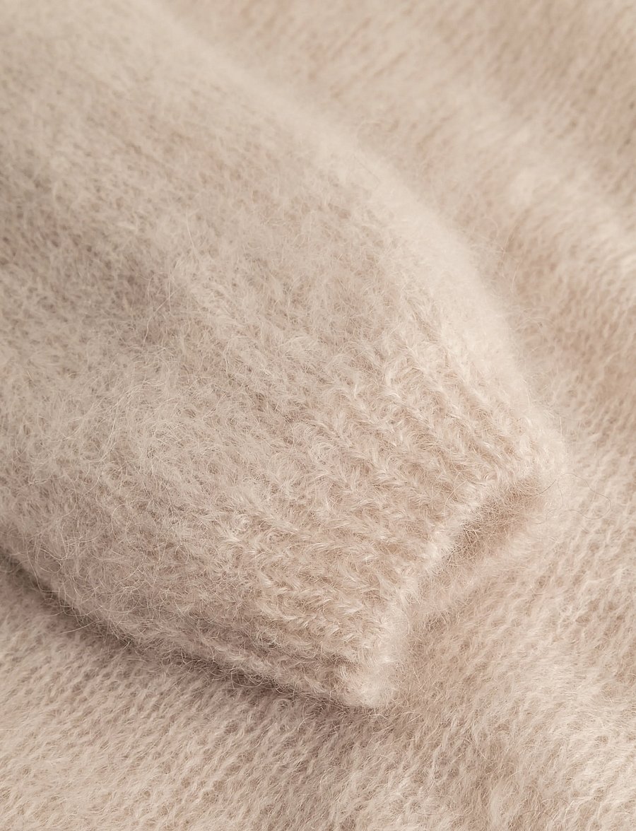 Noella - N-Latora Mohair Knit - pullover - oyster - 3