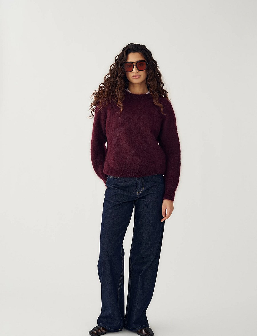 Noella - N-Latora Mohair Knit - pullover - winetasting - 0