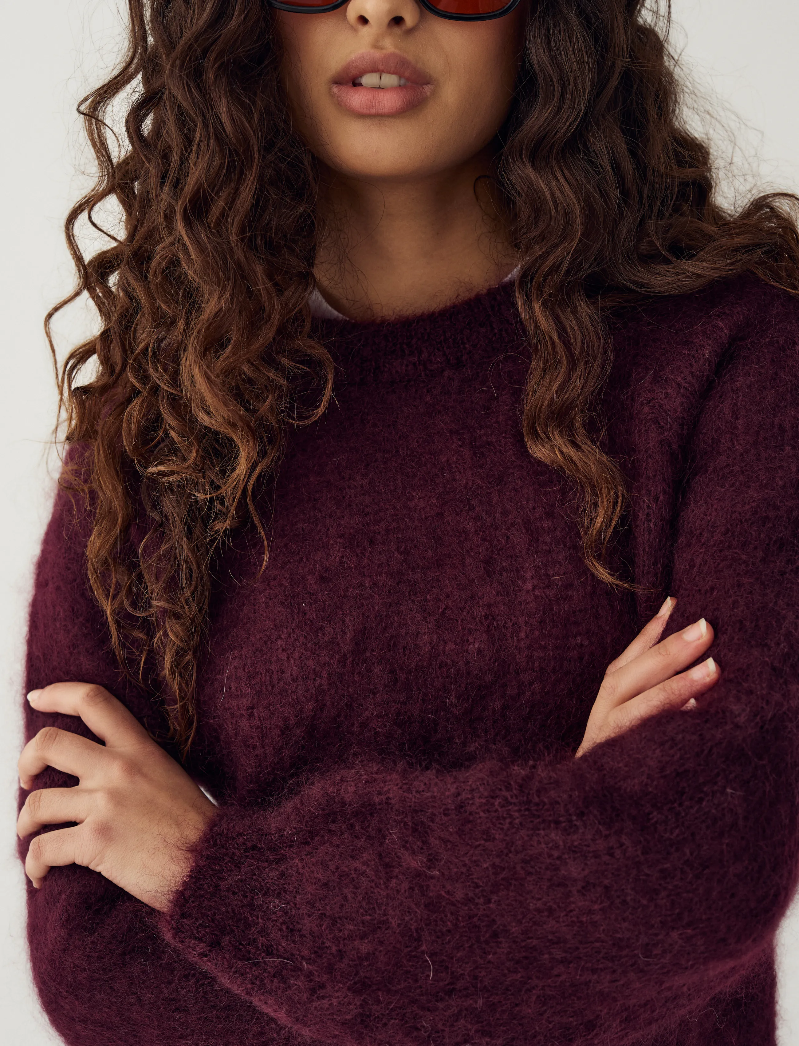 Noella - N-Latora Mohair Knit - pullover - winetasting - 3