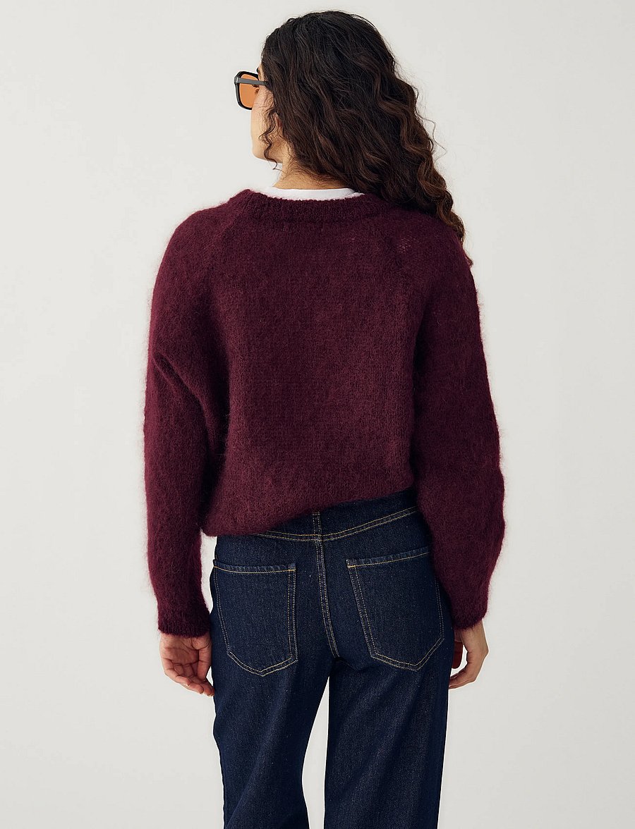 Noella - N-Latora Mohair Knit - pullover - winetasting - 4