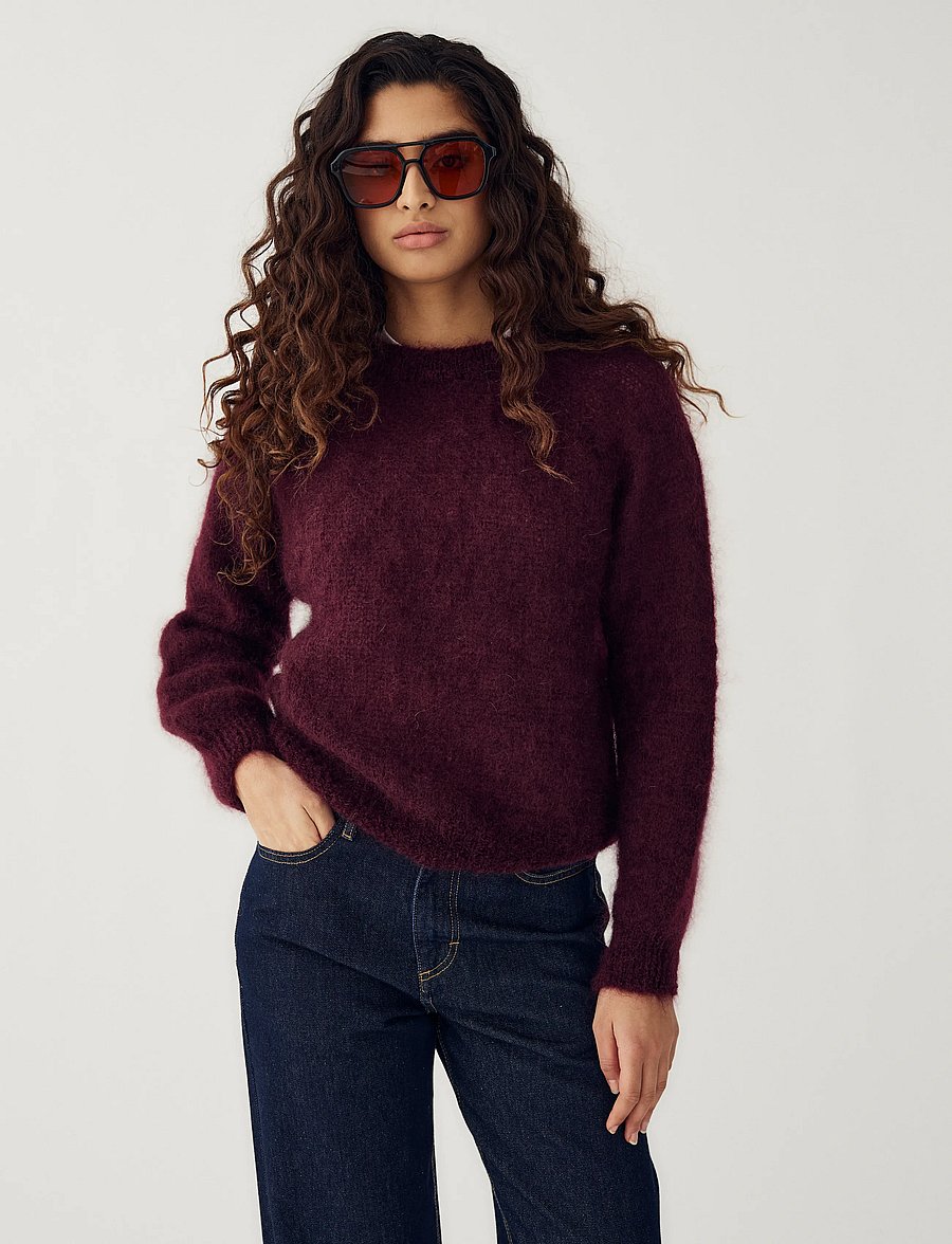 Noella - N-Latora Mohair Knit - pullover - winetasting - 5