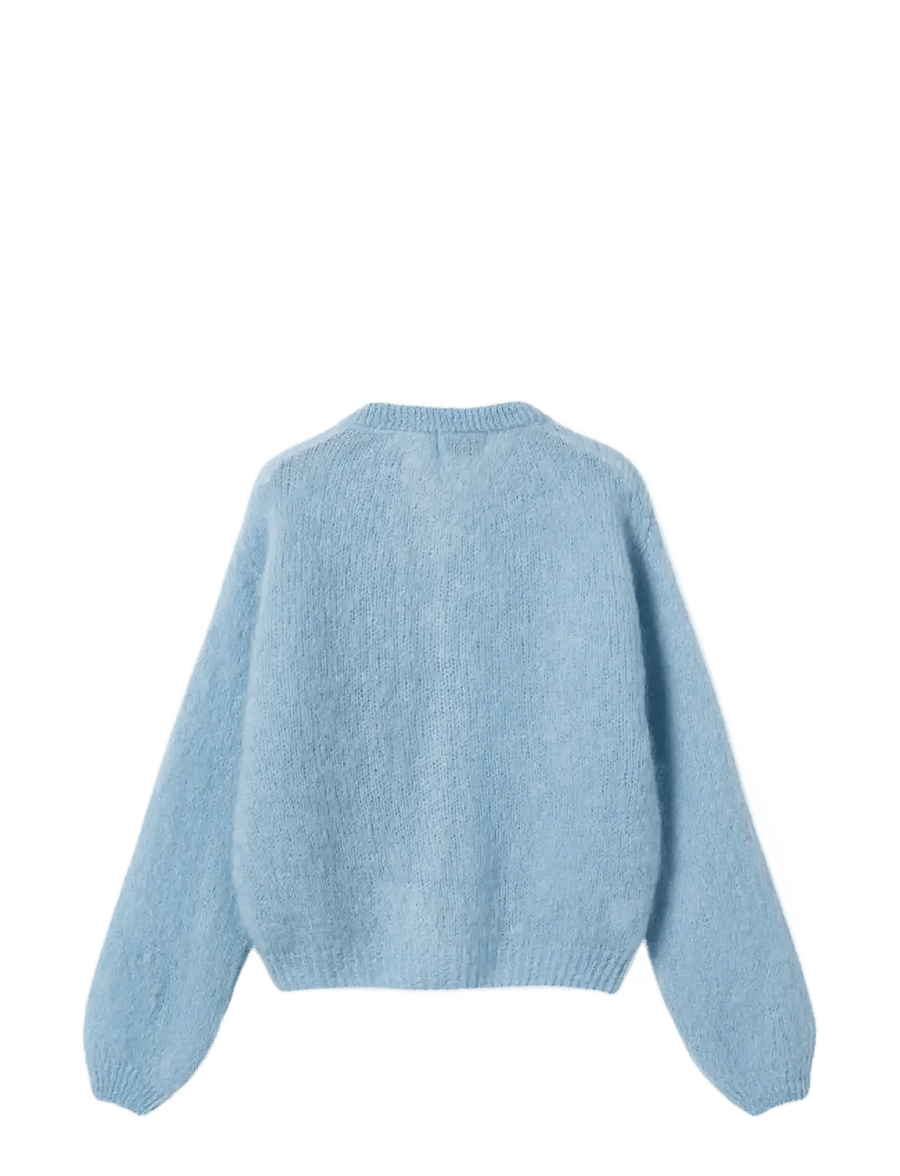 Noella - N-Kae Mohair Cardigan - koftor - baby blue - 2