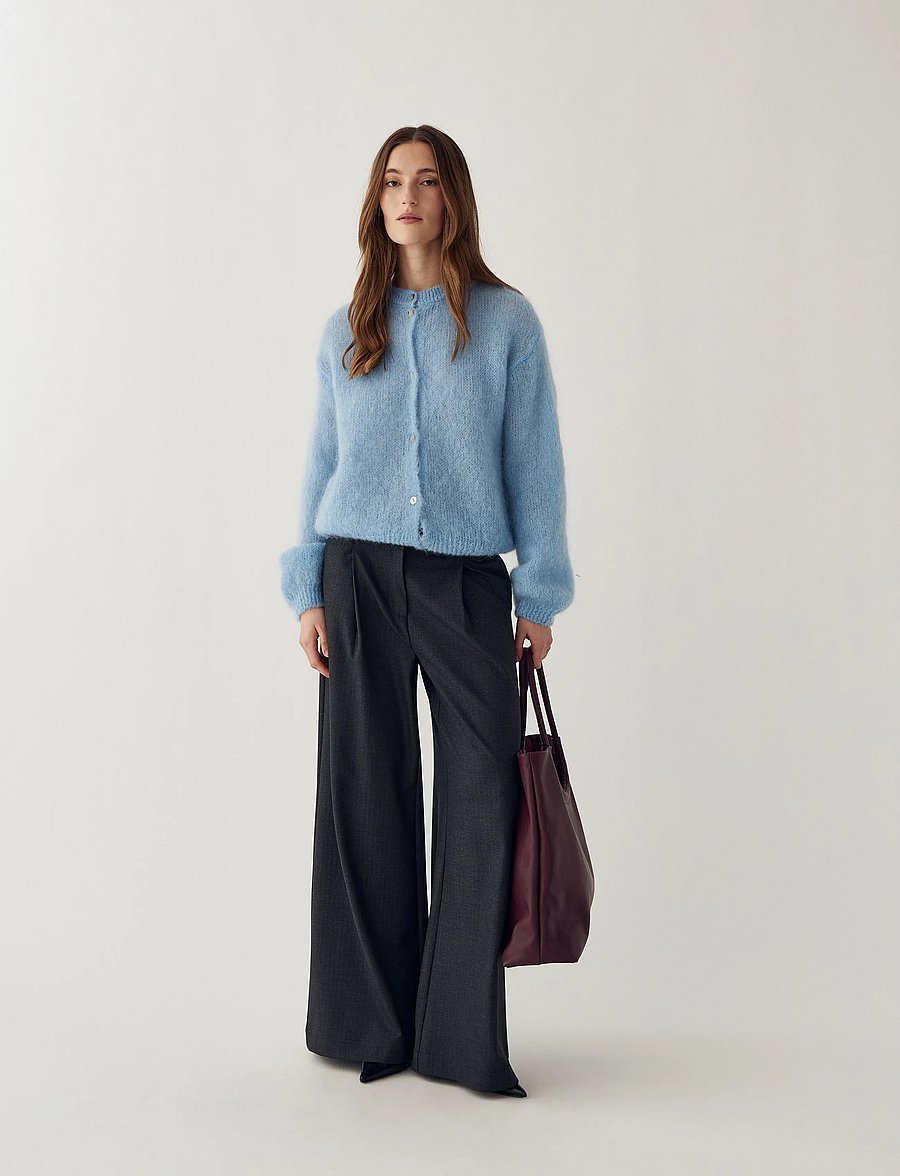 Noella - N-Kae Mohair Cardigan - cardigans - baby blue - 2