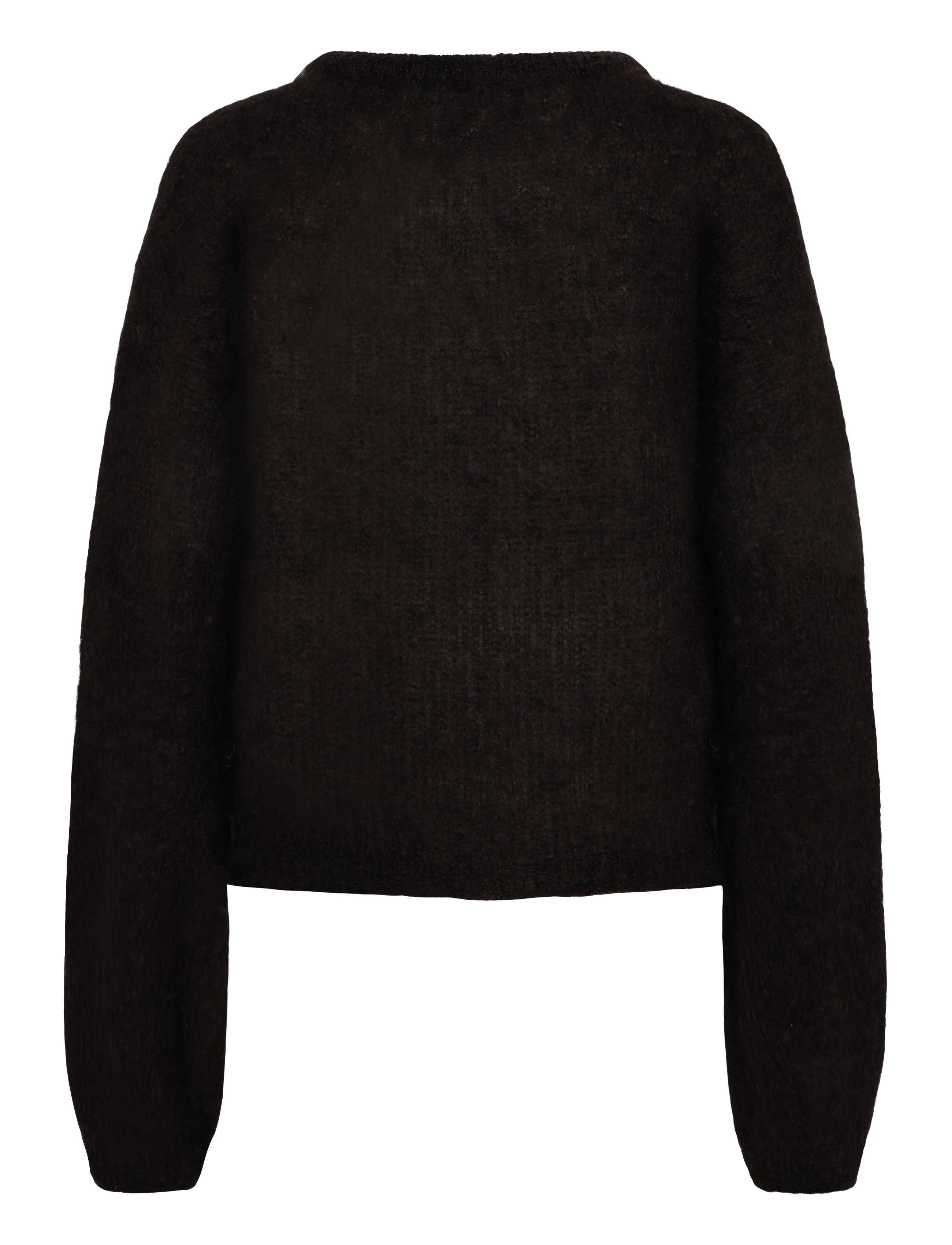 Noella - N-Kae Mohair Cardigan - kardiganid - dark brown chocolate - 2
