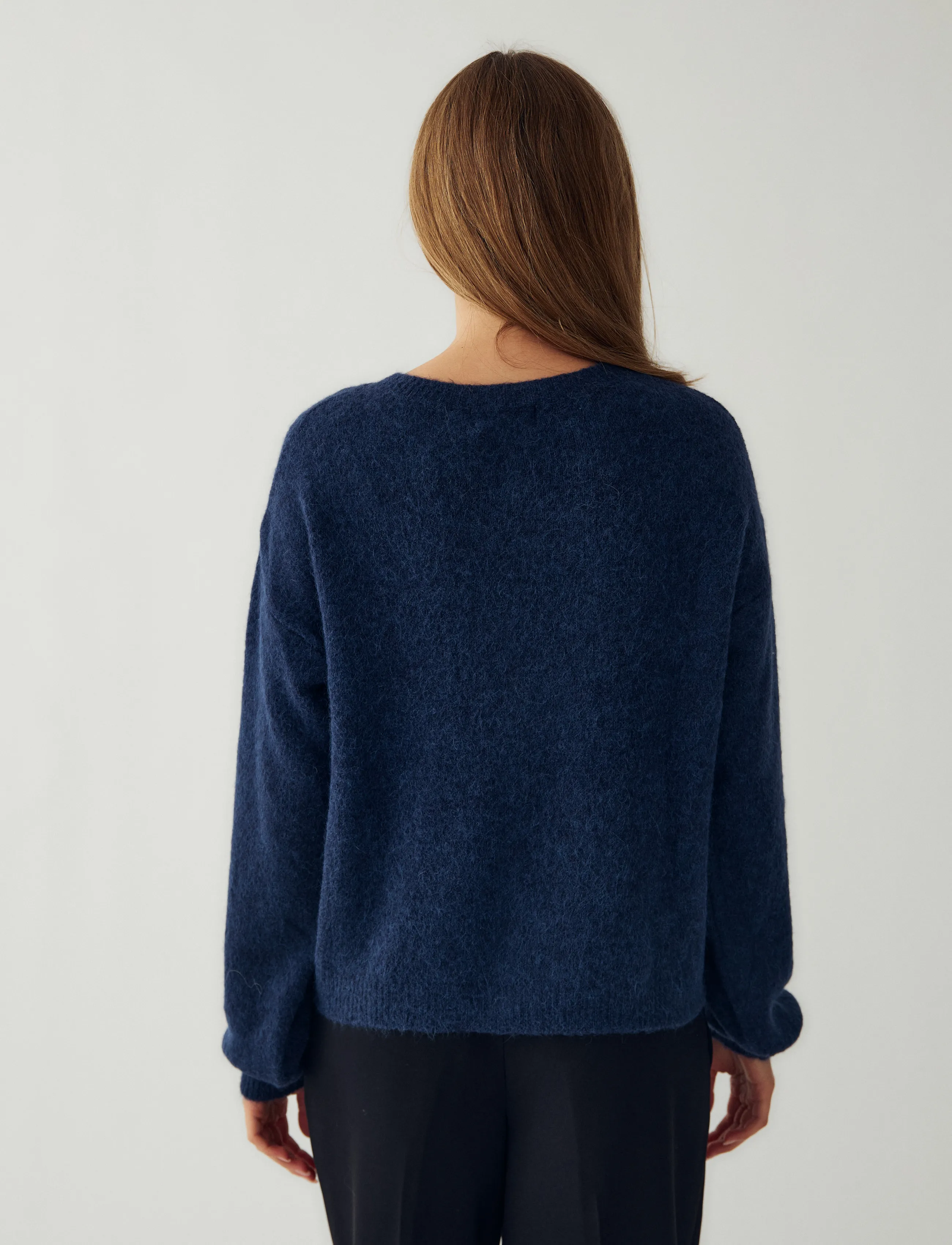 Noella - N-Kae Mohair Cardigan - kardiganid - navy - 3