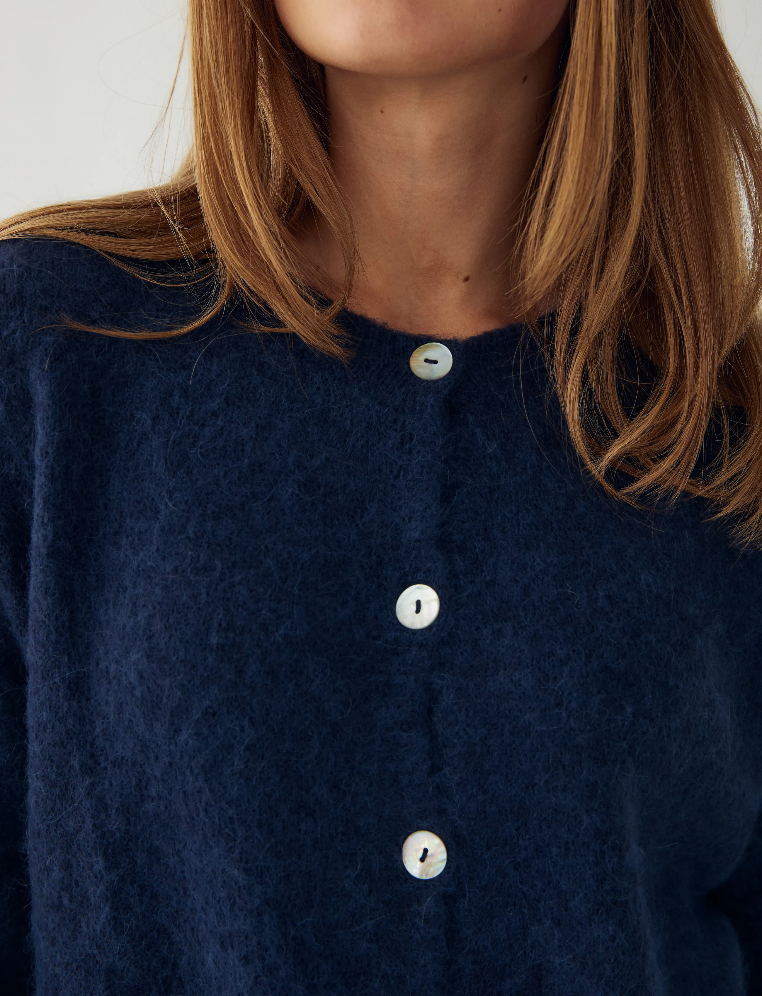 Noella - N-Kae Mohair Cardigan - kardiganid - navy - 4