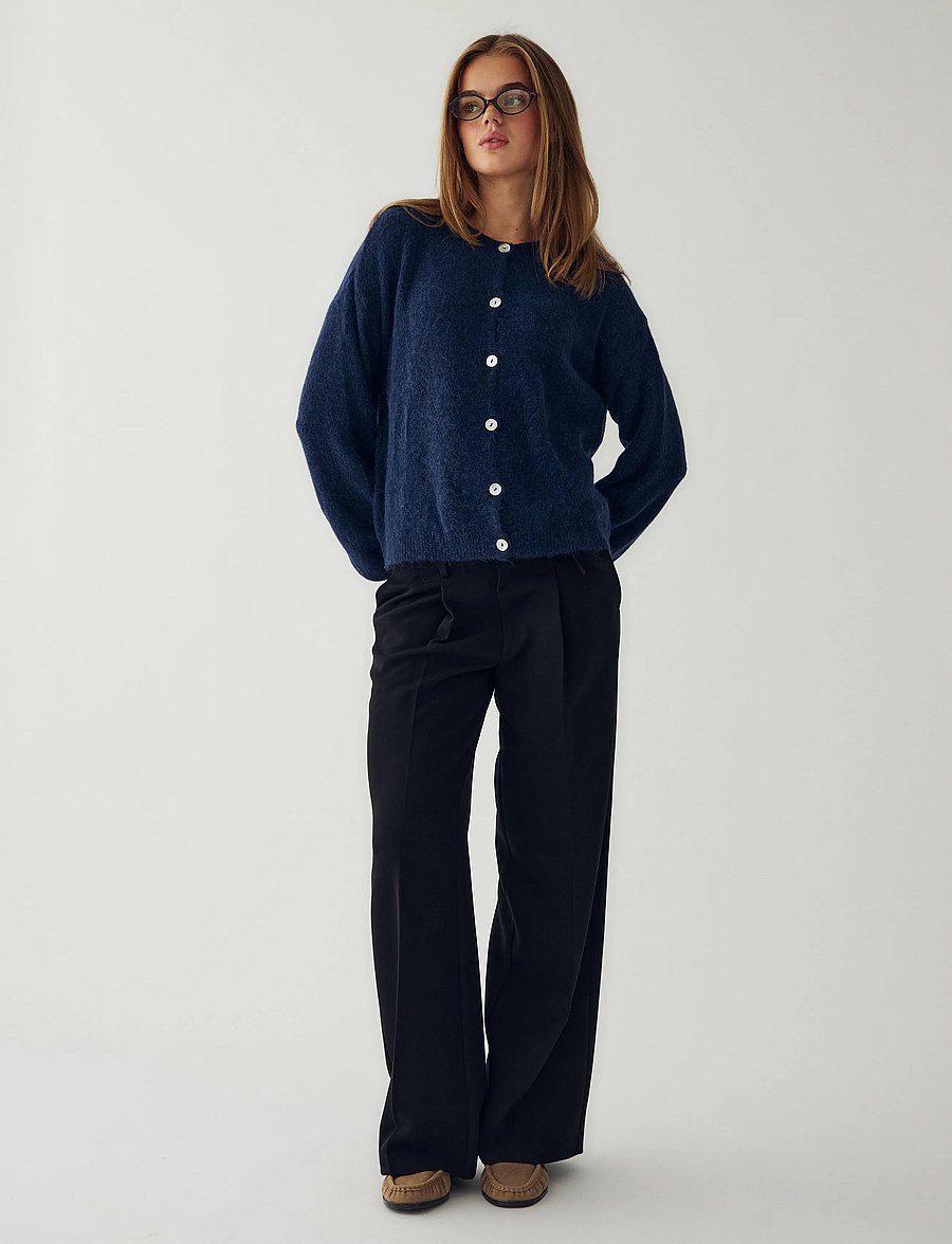 Noella - N-Kae Mohair Cardigan - kardiganid - navy - 5