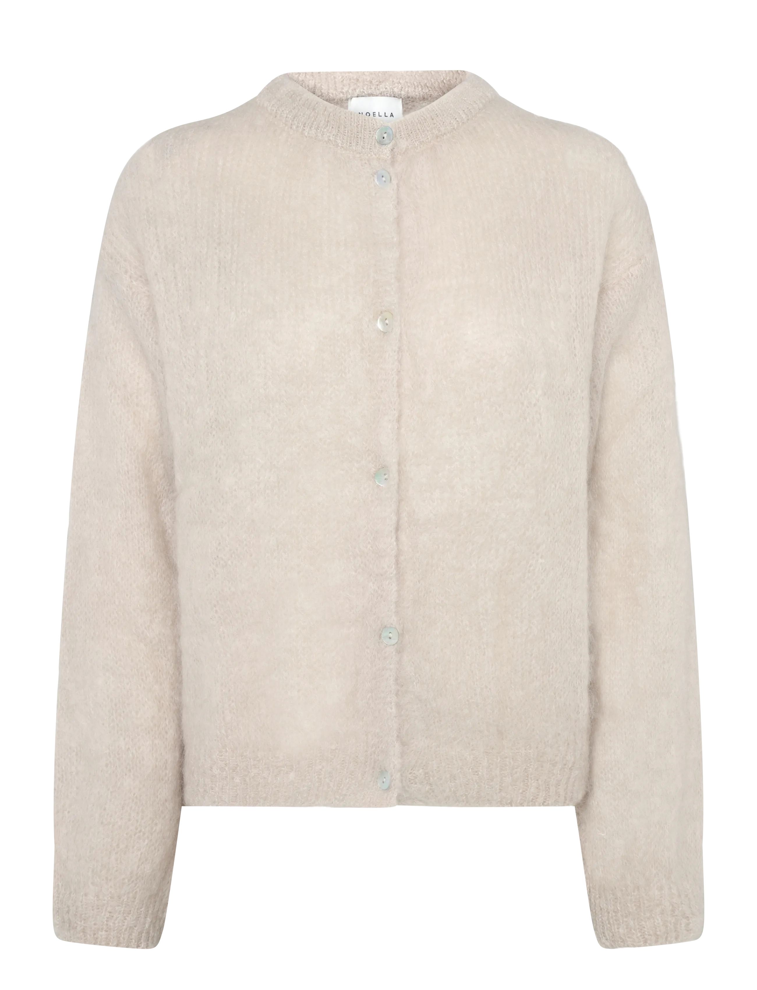Noella N-Kae Mohair Cardigan - Kläder - OYSTER / cream