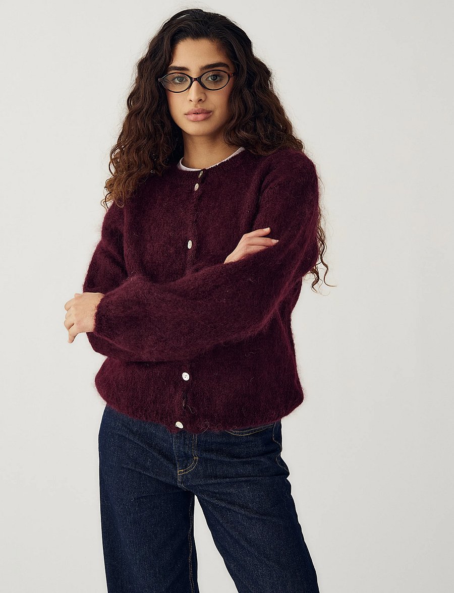Noella - N-Kae Mohair Cardigan - kardiganid - winetasting - 0