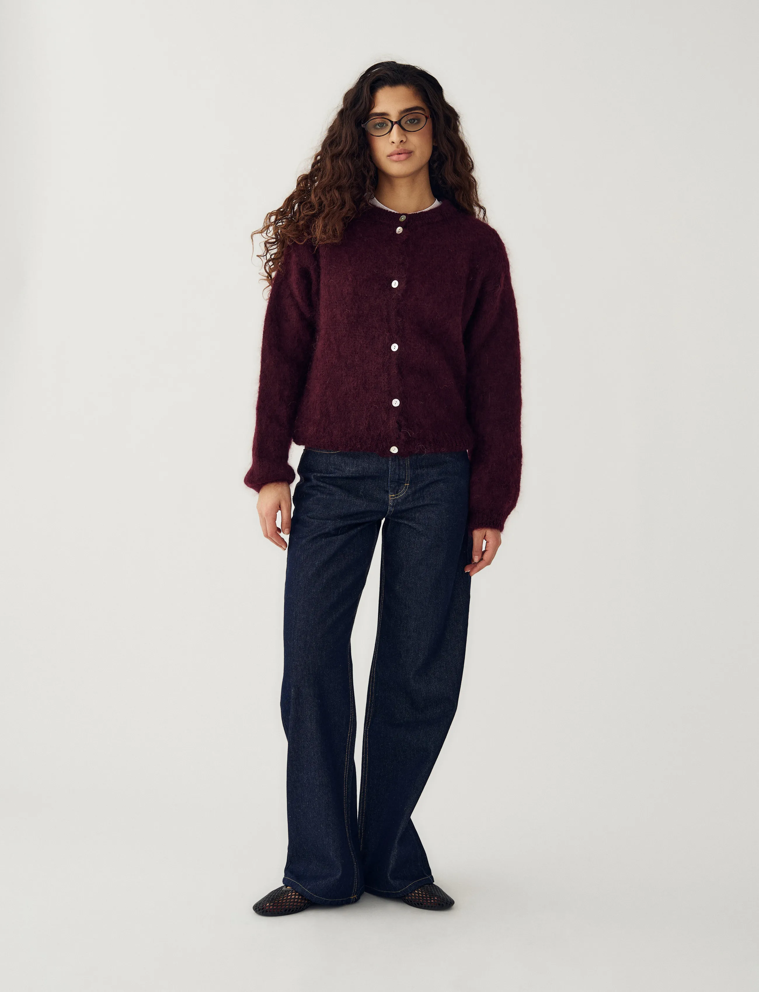 Noella - N-Kae Mohair Cardigan - strickjacken - winetasting - 5