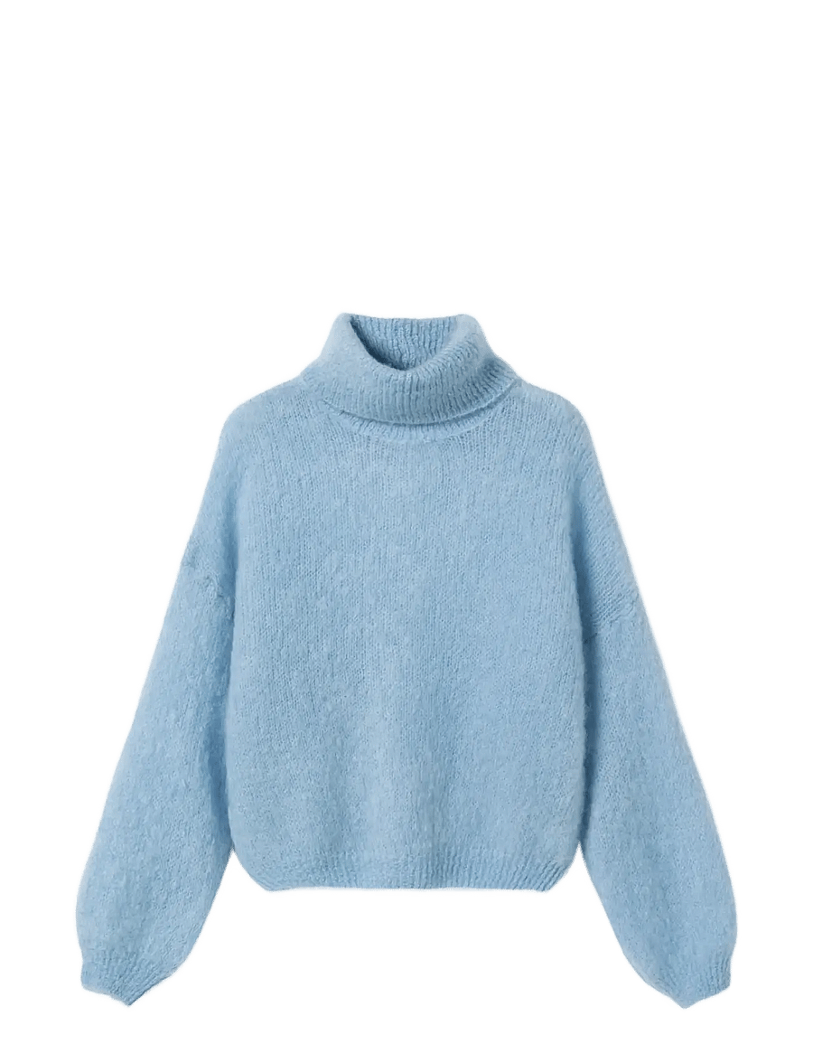 Noella - N-Marlena Knit - kõrge kaelusega kudumid - baby blue - 1