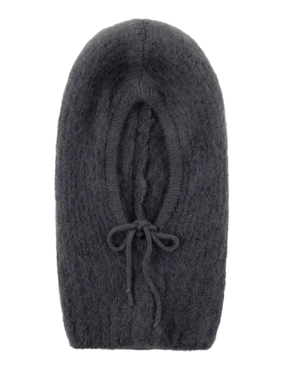 Noella - N-Merle Knit Balaclava - sturmhauben - medium grey melange - 1