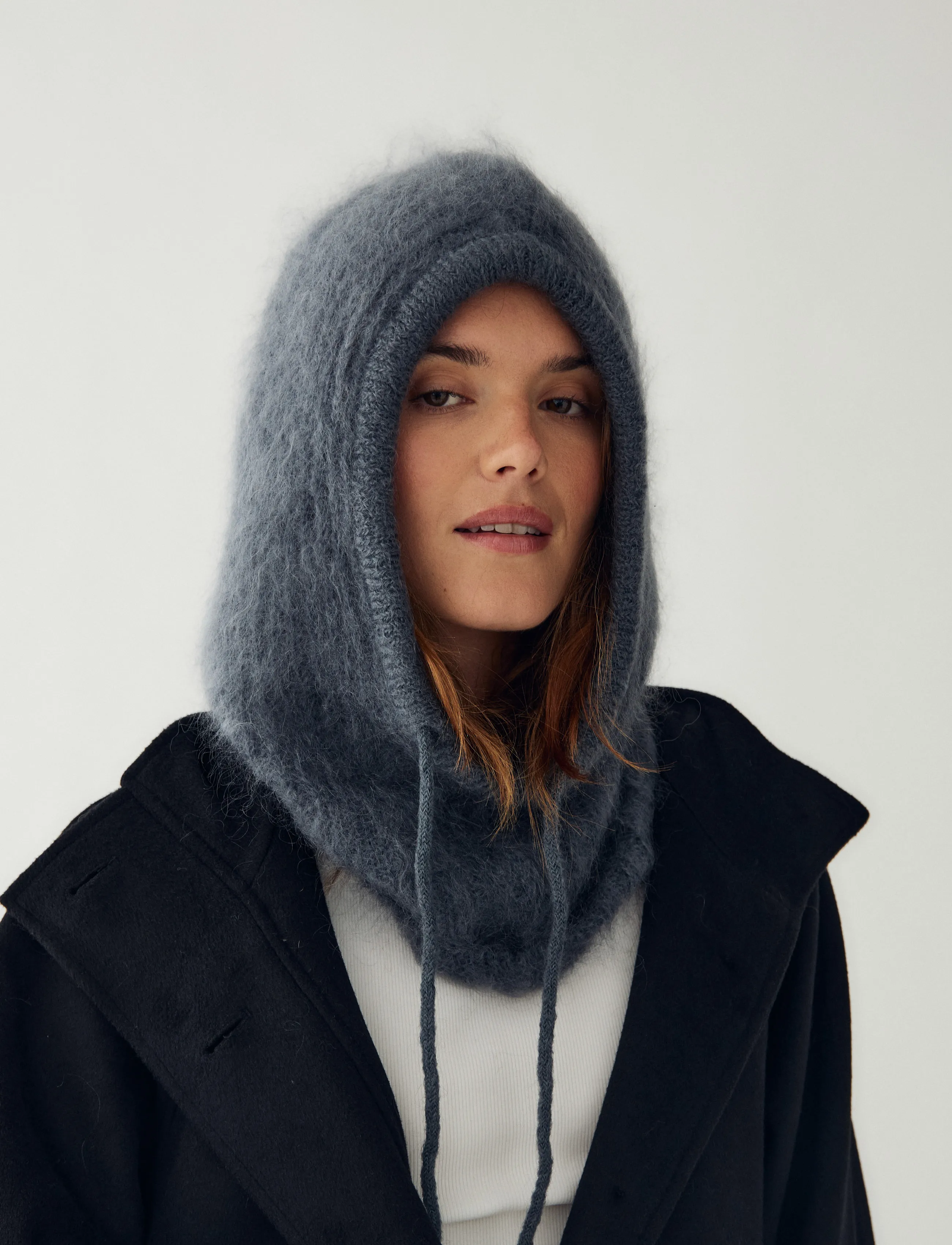 Noella N-Merle Knit Balaclava - Accessoires - MEDIUM GREY MELANGE / grey