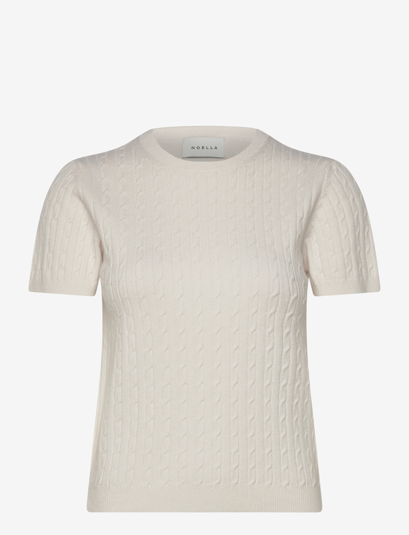 Noella - N-Larette Knit - stickade tröjor - ivory - 0