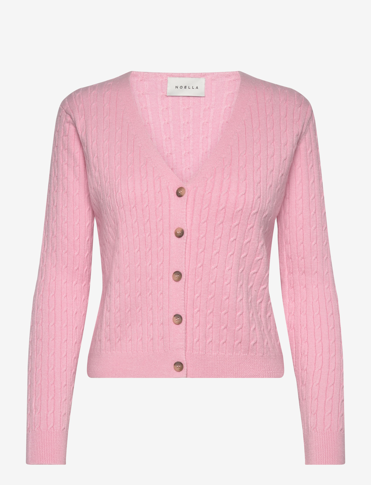 Noella - N-Laliah Knit Cardigan - koftor - baby pink - 0