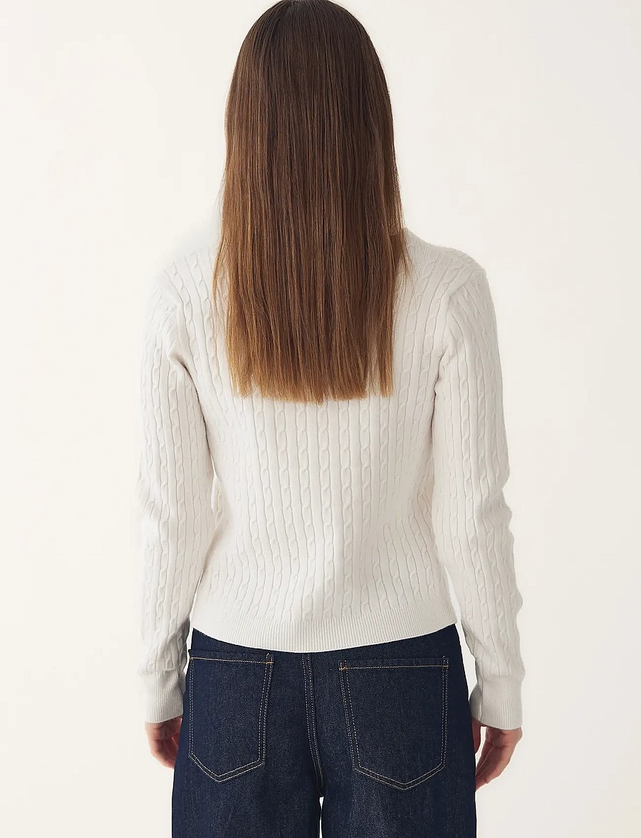 Noella - N-Laliah Knit Cardigan - strickjacken - ivory - 3