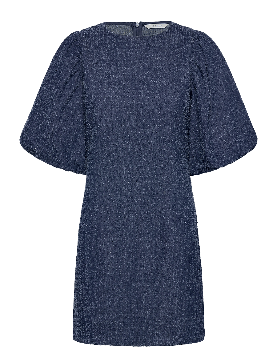 Noella - N-Michaela Dress - midiklänningar - dark blue wash - 1