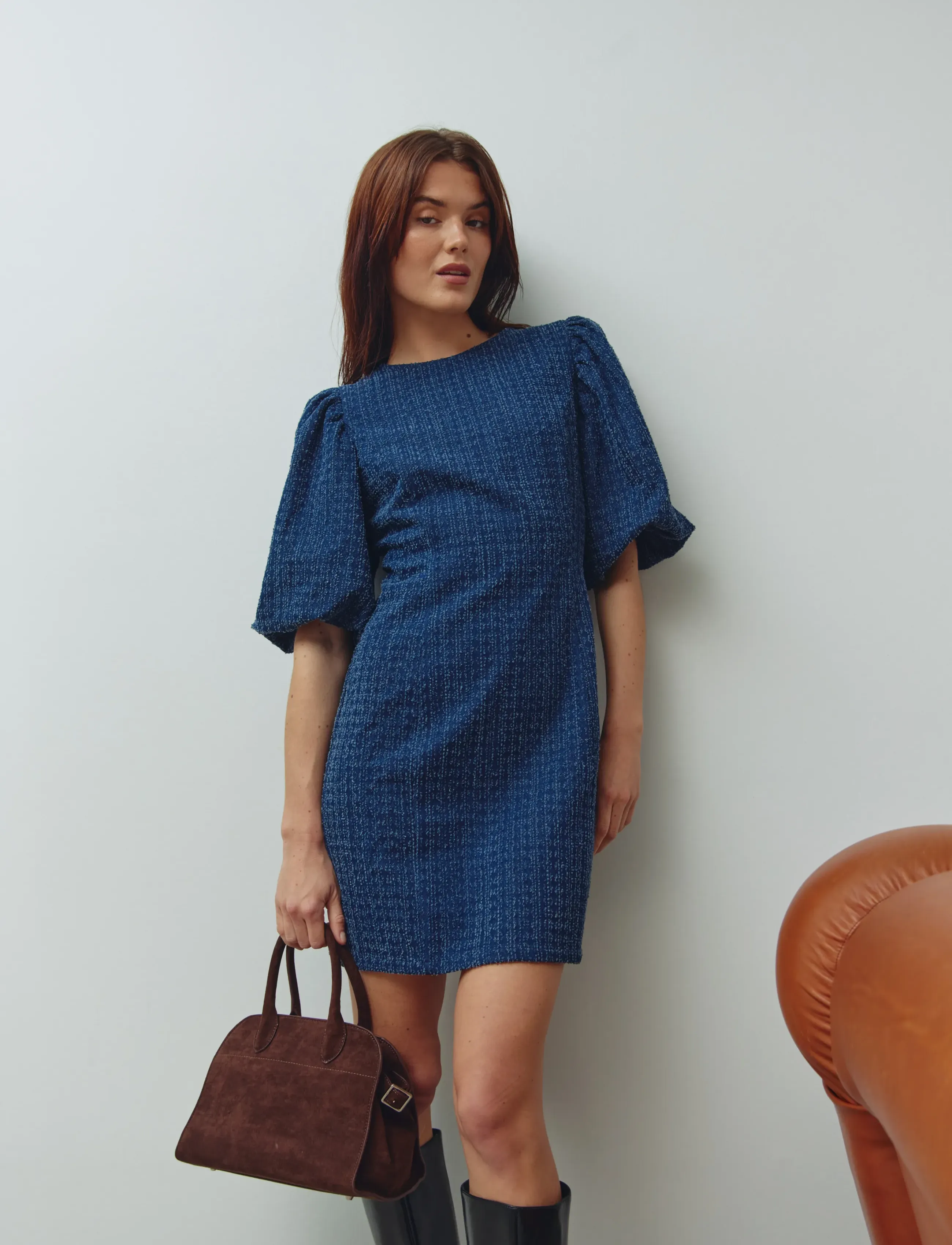 Noella N-Michaela Dress - Kampagne - DARK BLUE WASH / navy