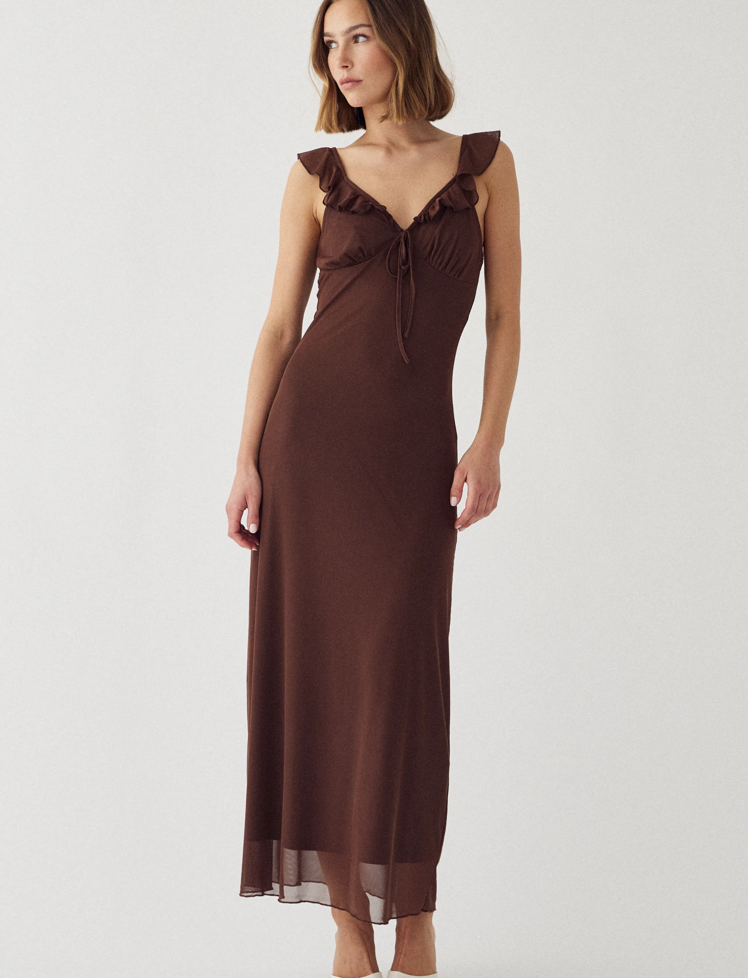 Noella N-Melinda Dress - Maxi Dresses - TAWNY BROWN / brown