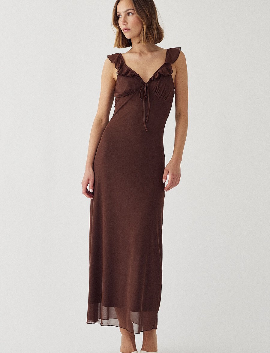 Noella - N-Melinda Dress - sommerkleider - tawny brown - 0