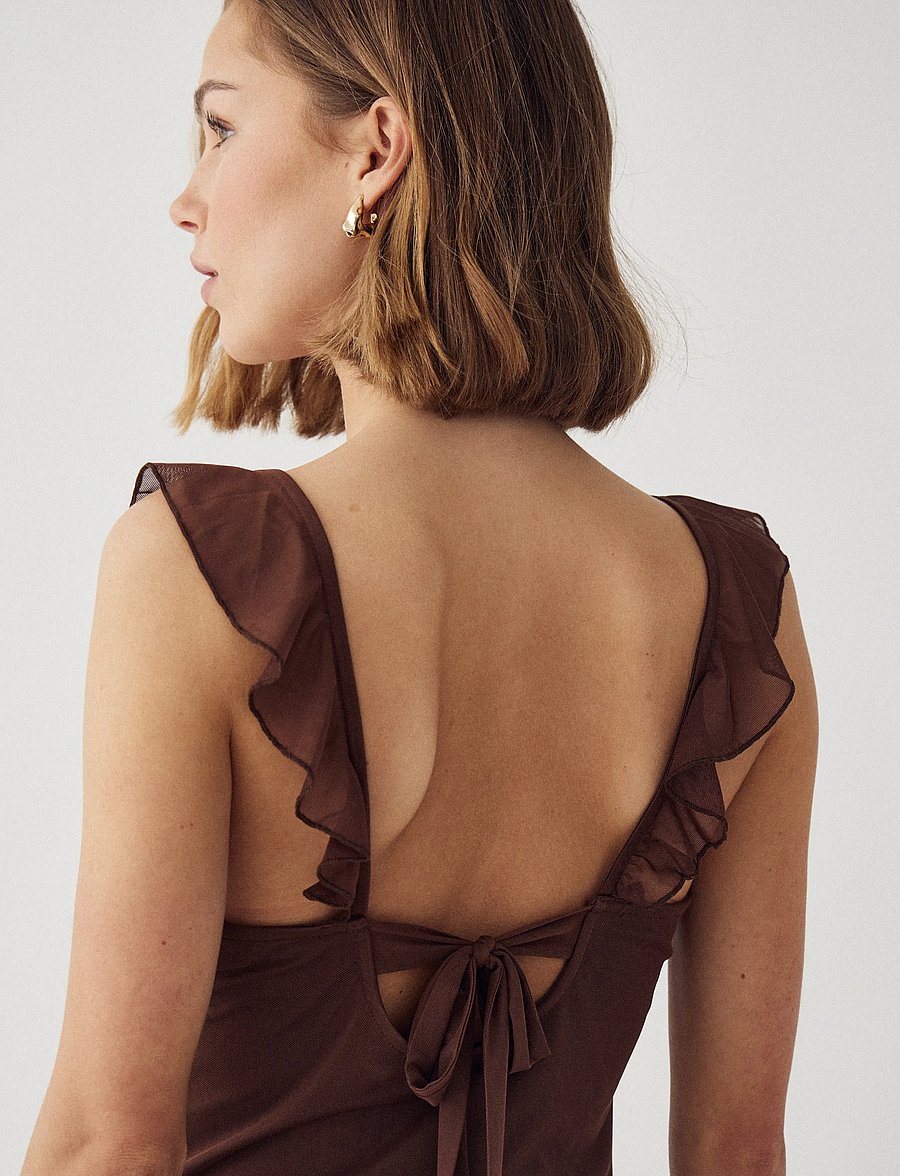 Noella - N-Melinda Dress - sommerkleider - tawny brown - 4