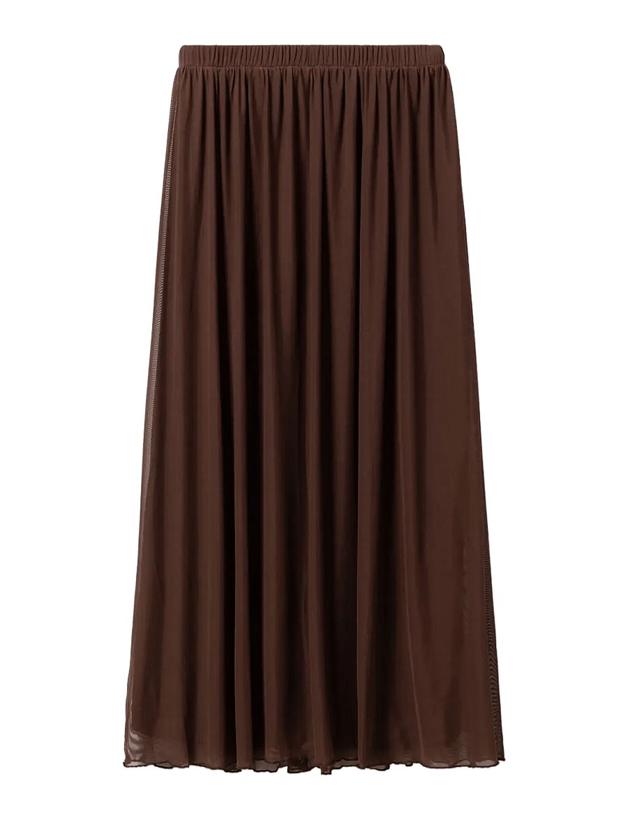 Noella - N-Madyson Skirt - maxi röcke - tawny brown - 1