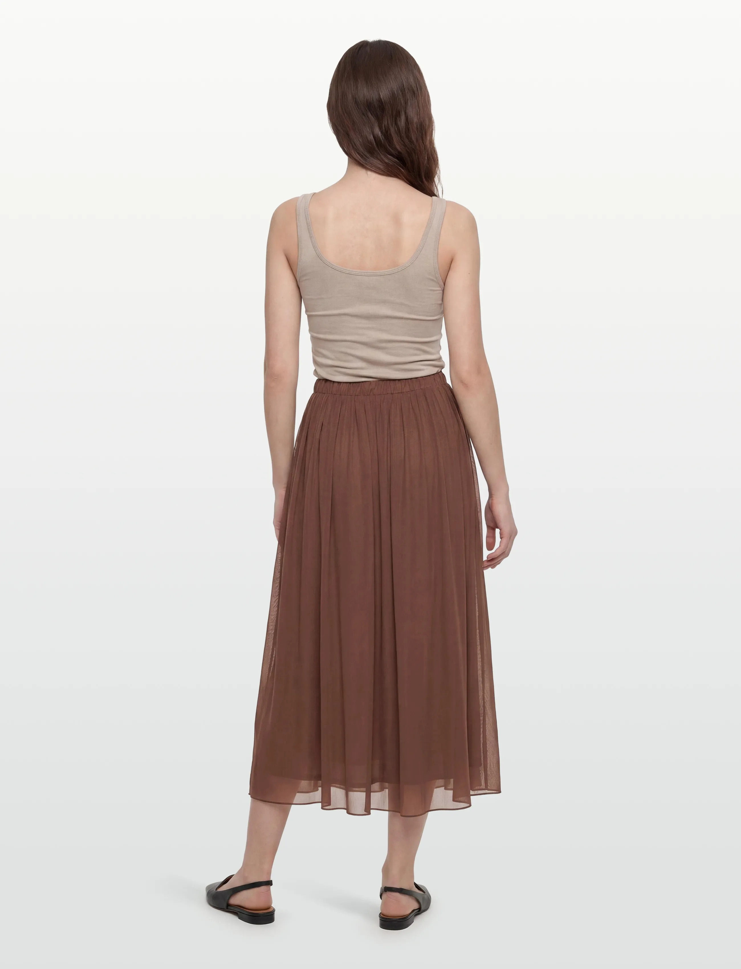 Noella - N-Madyson Skirt - maksiseelikud - tawny brown - 4